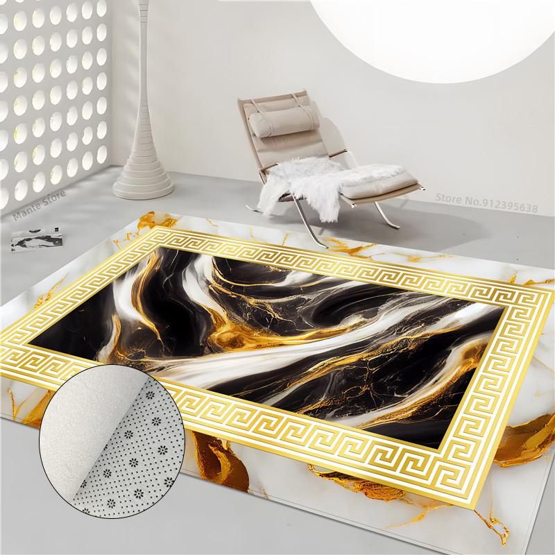 Marble Geometric Carpet Large Rug In The Living Room Fashion Rug For Bedroom Bedside Coffee Table Floor Mat Sofa Carpet