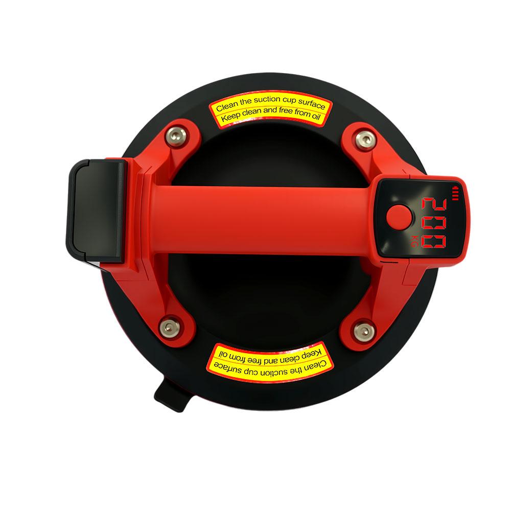 

Hot sell Intelligent Display Industrial Grade Electric Vacuum Suction Cup 200KG Load Heavy Duty Granite Tile Glass Lifter червоний