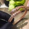 High Version 925 Silver Spirit Snake Bracelet CNC Precision Thick Plated Spring 3-turn Full Diamond Light Luxury Bracelet