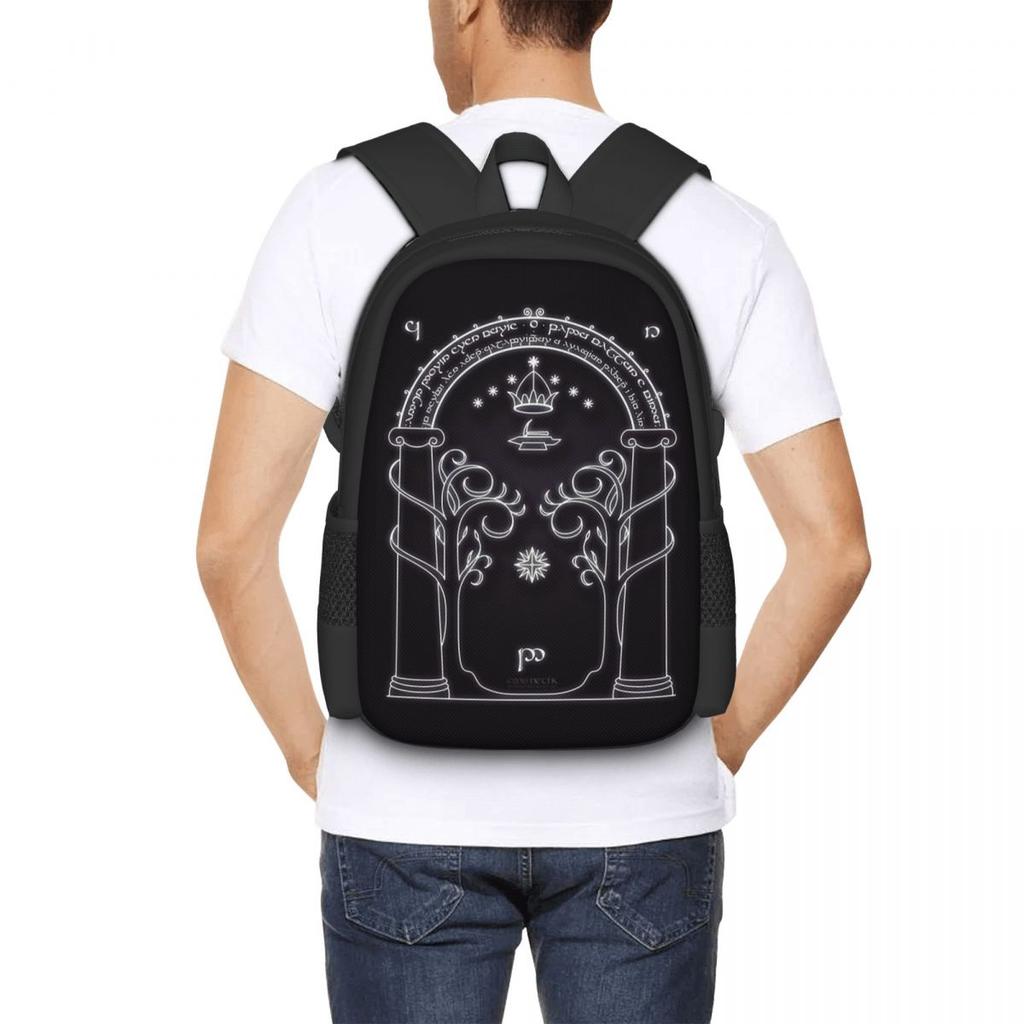 L-Lord Of The Ring Student Backpack School Bag Hiking Travel Daypack for Men Women Fashion Bookbag Shoulder Bags