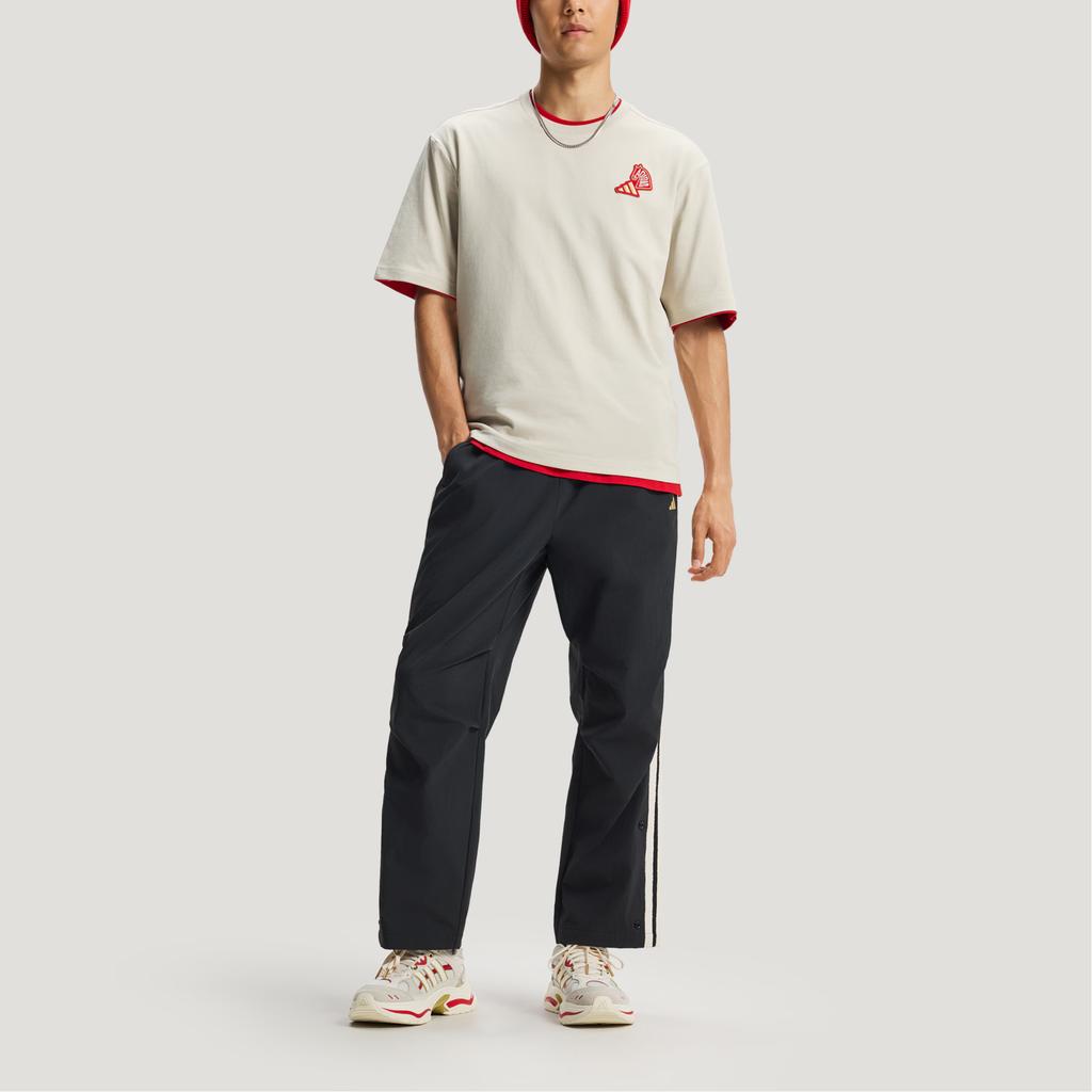 Adidas FW25 Short Sleeve T-Shirt Year Of The Rabbit Limited Edition CNY New Year Soft Sports Casual Loose Fit Unisex Tops KQ5100