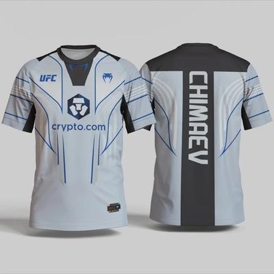 3D Printed Sports Quick Dry Breathable Mens T Shirt Outdoor Fitness Boxing Mma Fight Top Quick Dry Breathable Fabric for Running