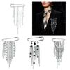 Elegant Fringe Brooch For Women Lightweight 18g Alloy Pin For Clothing Decoration And Waist Cinching Accessory