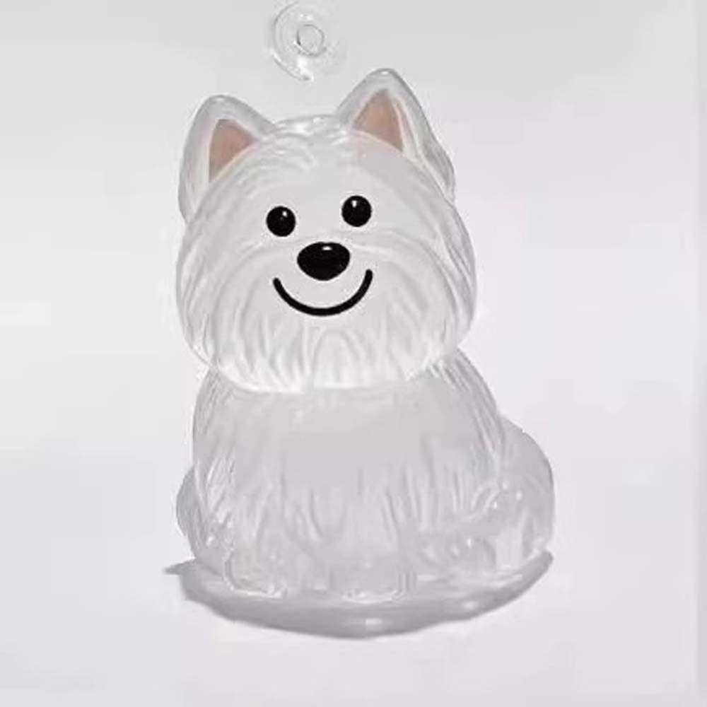 Hair Grooming Dog Hair Storage Box Transparent Puppy Pendants Cartoon Pet Hair Keychain  Backpack