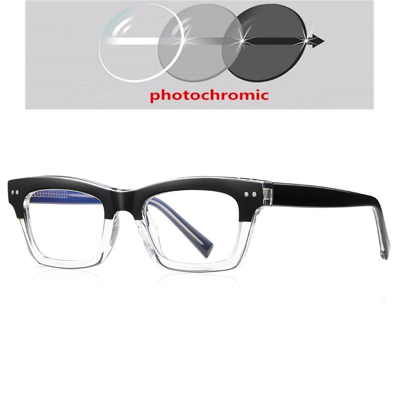 Thick Frame Square Myopia Glasses With Degree Women Men Anti Blue Rays Student Prescription Spectacles 0 -0.5 -0.75 To -6.0