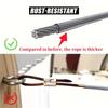Outdoors Stainless Steels Clothes Line Portable Windproof Clothes Rope for Outdoor/Indoor/Home/Drying/Curtain Hanging