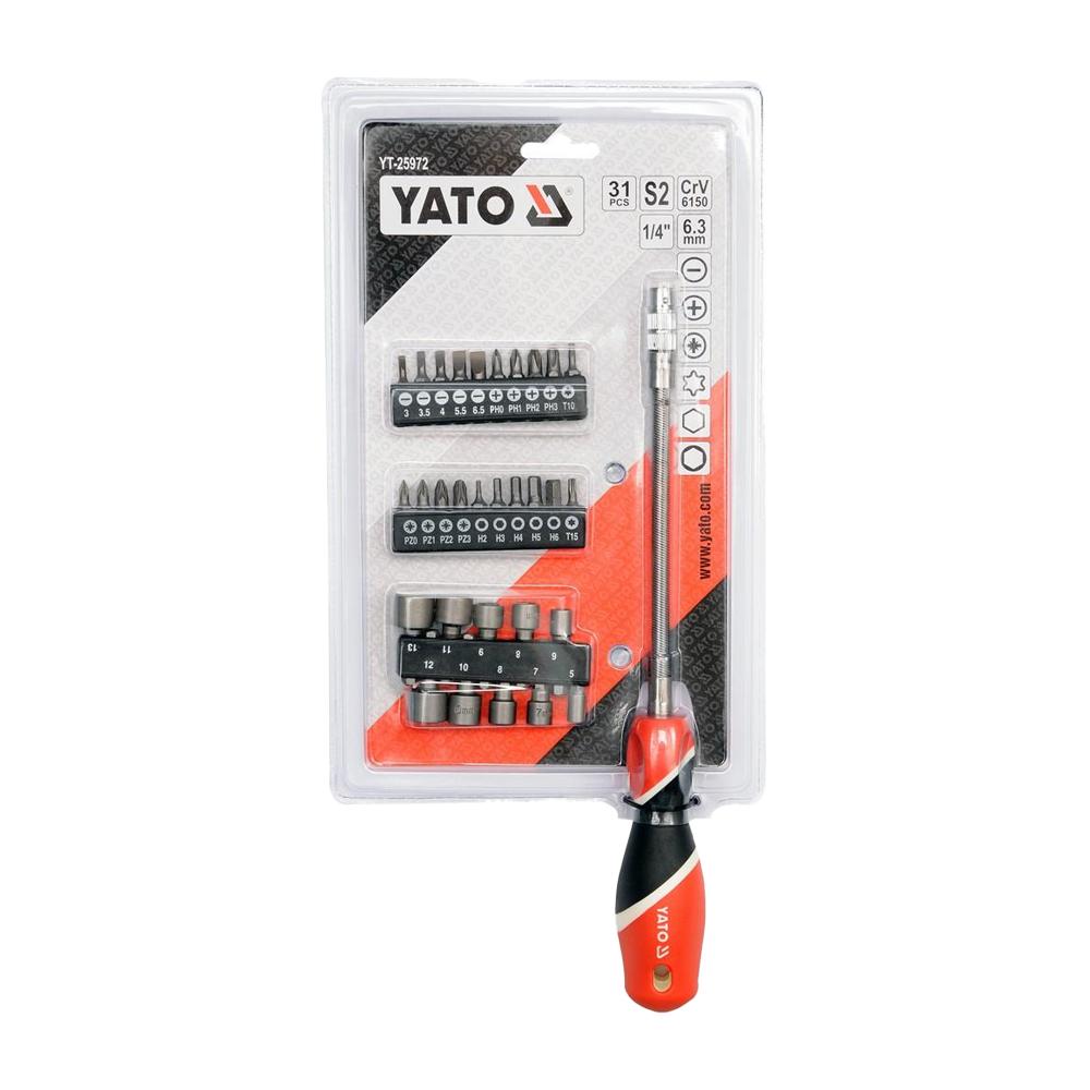 Yato Flexible Screwdriver Bit Set (Pack of 31)