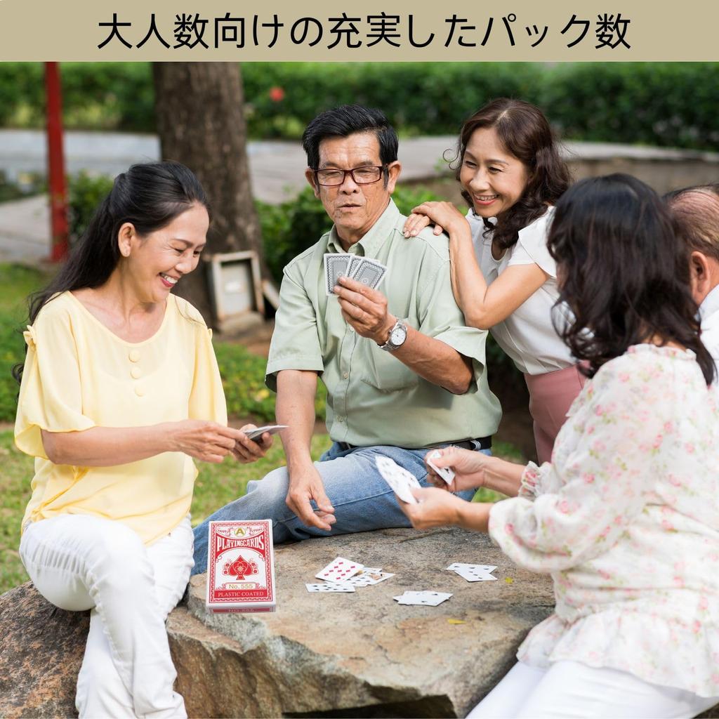 UACT 6-Pack Set of Paper Playing Cards, Baccarat, Poker, Blackjack, Magic, Double Deck Set, Poker Size (12 Packs)