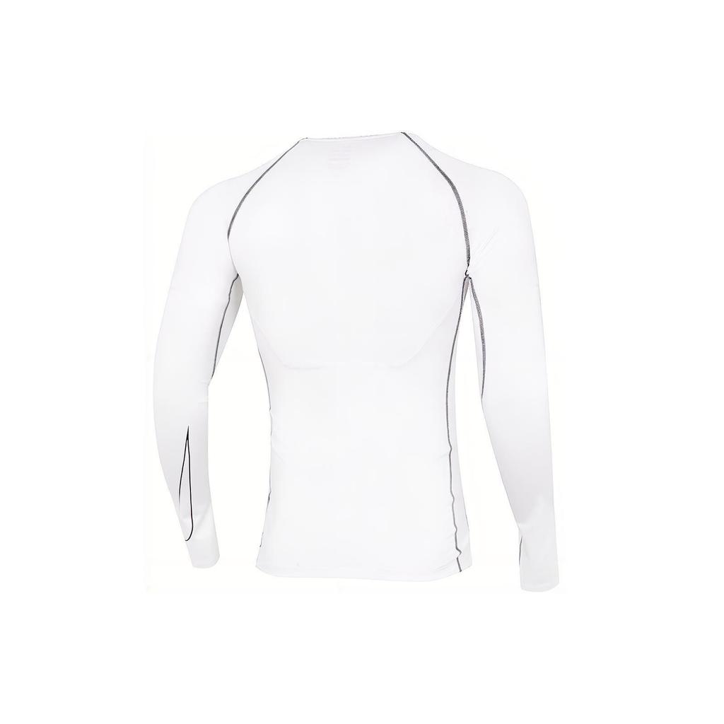 Nike Pro Dri-Fit Sport Casual Slim Fit Manica Lunga Girocollo T-Shirt Uomo Top Bianco DD1991-100