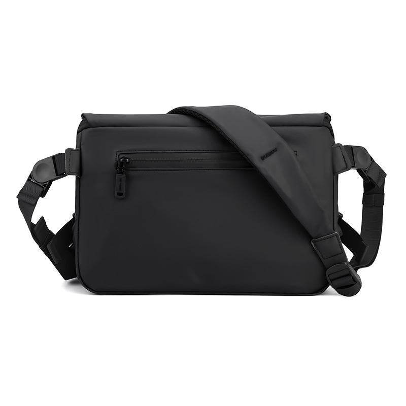 Men's Minimalist Water-Repellent Crossbody Bag - Fashionable, Large-Capacity Shoulder Messenger for Business