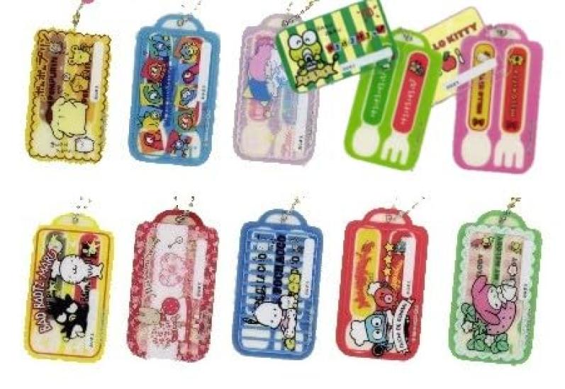 

Characters Spoon Fork Acrylic Charm of 10 Gacha SanRio Children s & [Set (Full Set)]