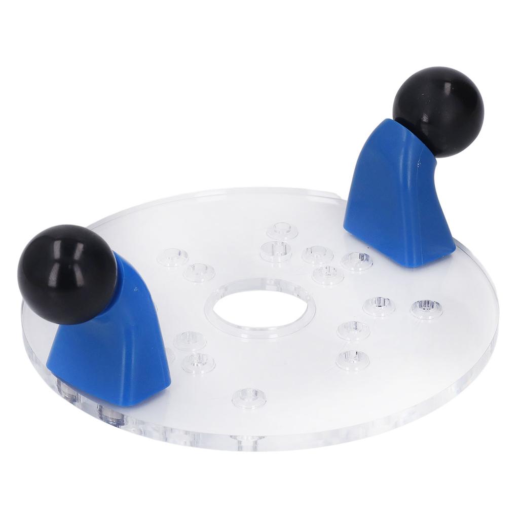 Universelle Router-Grundplatte für Tischfräse Tragbar Transparentes PVC mit vorgebohrten Löchern Schaft Rund