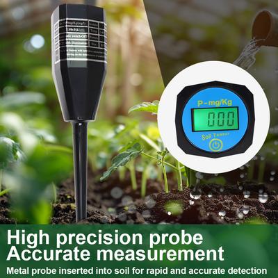 Handheld Soil Nutrient Tester 0-1999mg/Kg Soil Phosphorus Meter P Sensor Digital Soil Fertility Detector for Potted Garden Plant