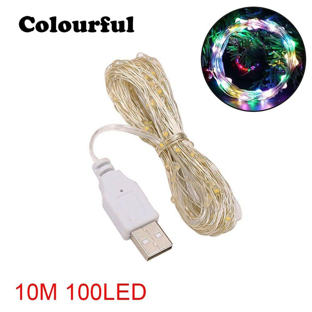 1/2/3/5/10M Fairy Light USB Garland Light LED String Light Christmas Wedding Party Decoration