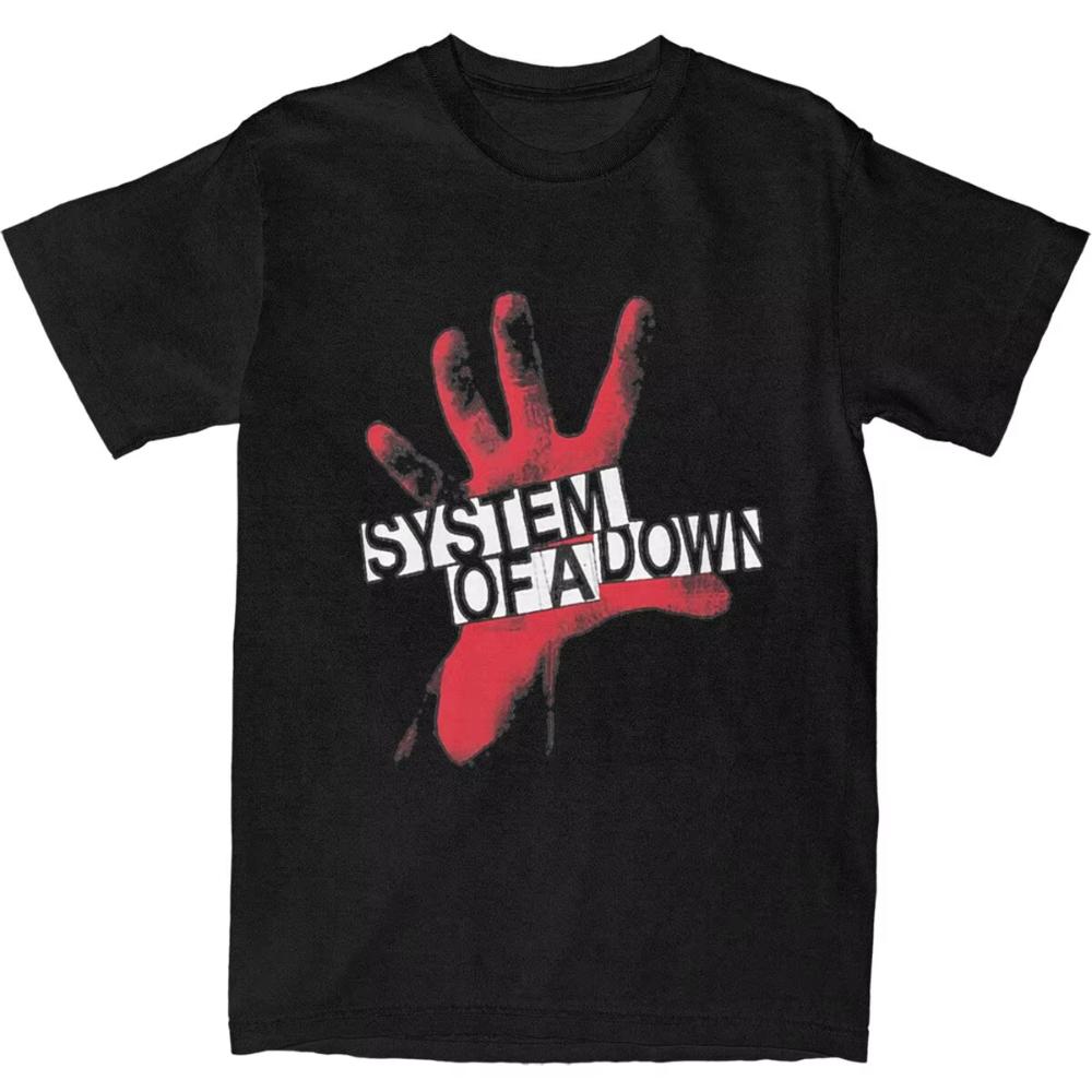

System of A Down T-Shirt Summer Musical Funny Logo Awesome T Shirts Cotton Hip Hop Tshirt for Men Women Short Sleeve Casual T... S разноцветный