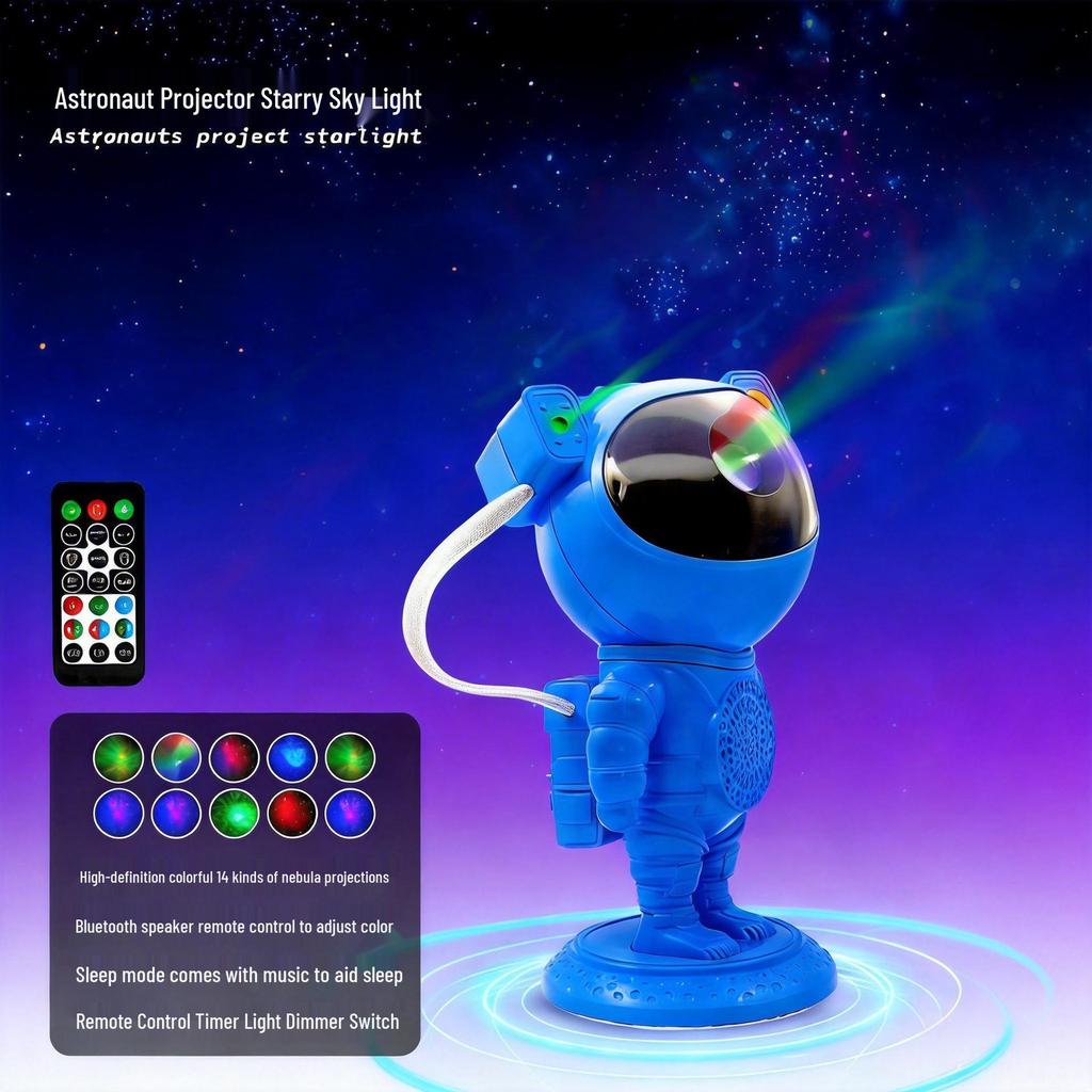 Projecteur Ciel Étoilé Astronaute: Veilleuse Bluetooth Créative & Cadeau pour Enfants