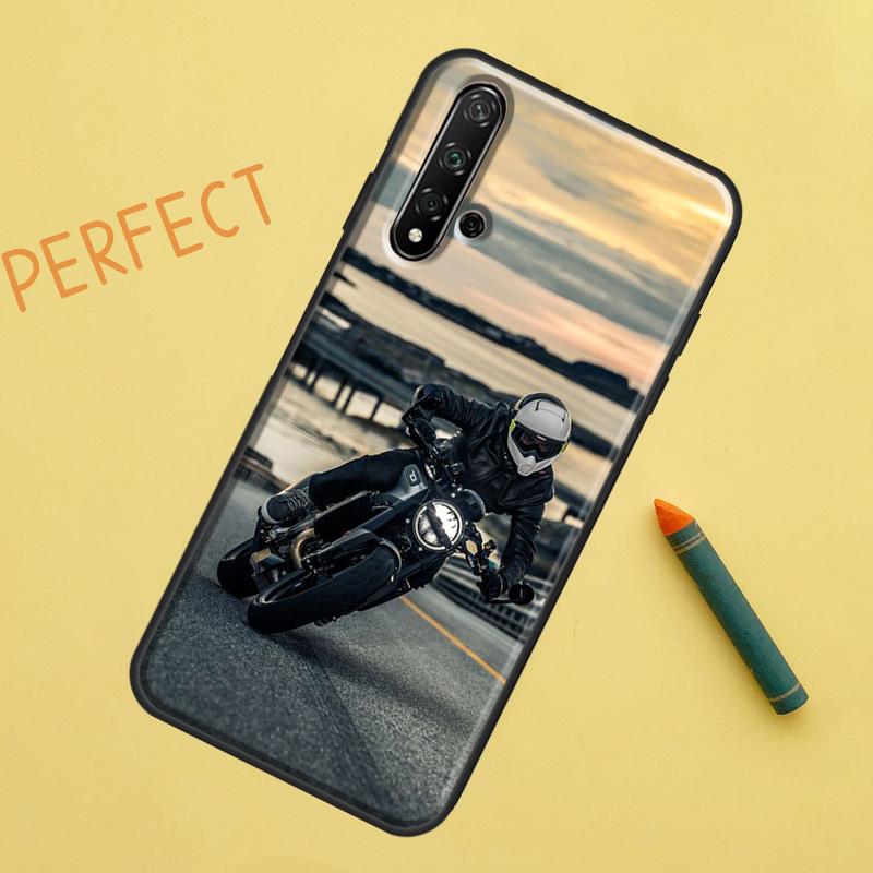 Motorcycle Man For Huawei Nova 10 9 SE 11 Pro 12i 11i 8i Y60 Y70 Y90 Y61 Y91 Y72 Y73 P20 P40 P30 Lite Case