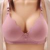 "Striped" Middle-aged and Elderly Bra Thin Mother Underwear Comfortable Rims Bra
