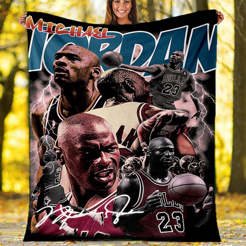 

Philadelphia 76ers No.3 Basketball Star Dual View Flannel Blanket, NBA Fan Soft Throw, Sports Room Decor, Basketball Lover Gift 80cm x 120cm