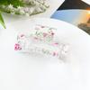 Sweet Fruit Heart-shaped Printed Grab Clip Shark Clip Simple and Fresh Semi-tied Hair Clip and Hair Accessory