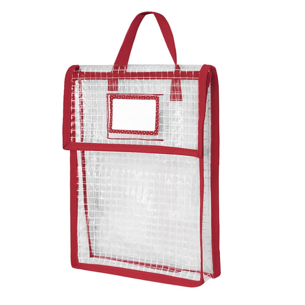 Mesh Clear A4 with Velcro Tote Carrying Document File Document Waterproof Document Document for Elementary School Office Supplies Pouch, Holder, Size,