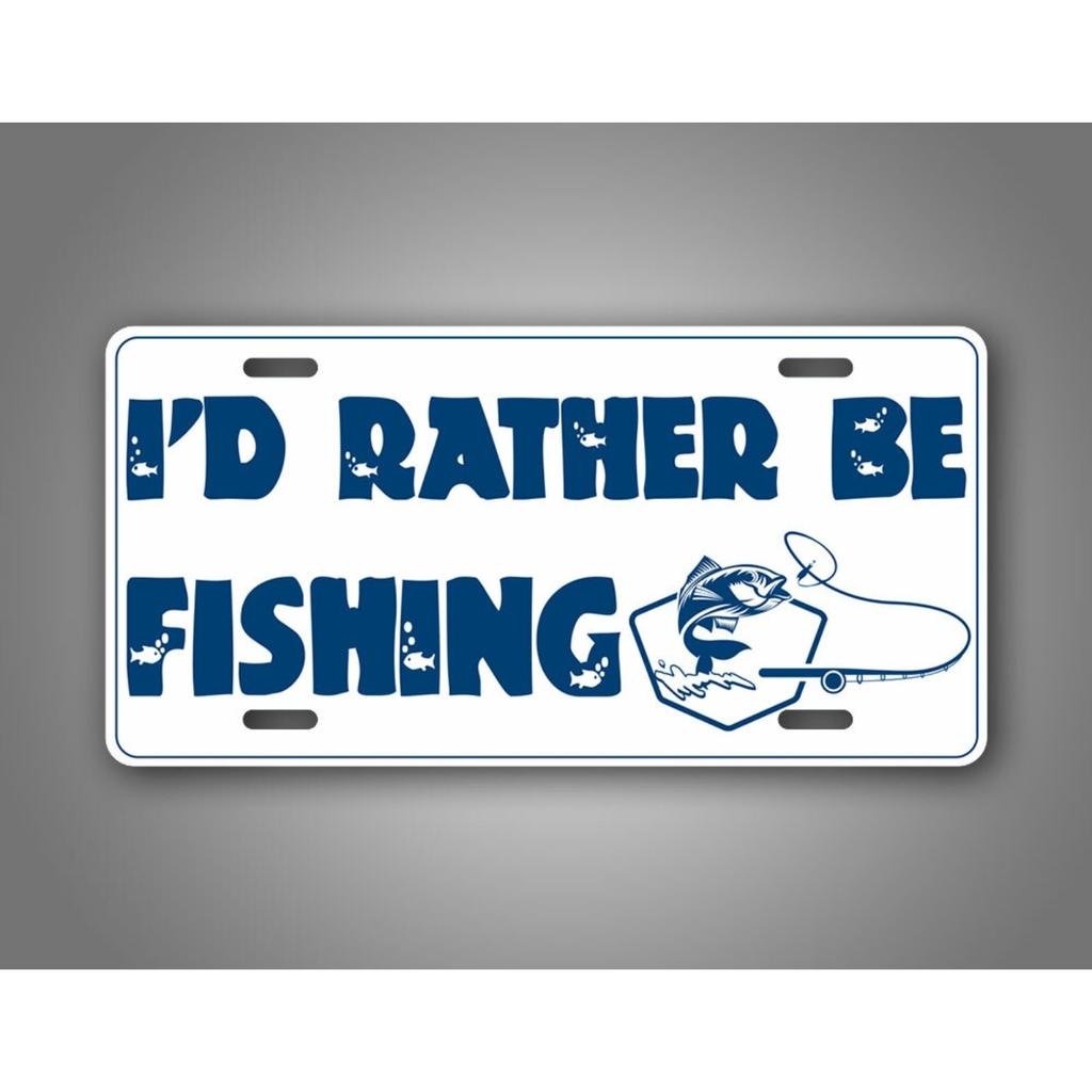 1pc Vintage Funny Fishing Metal Sign Waterproof Dustproof Wall Decor