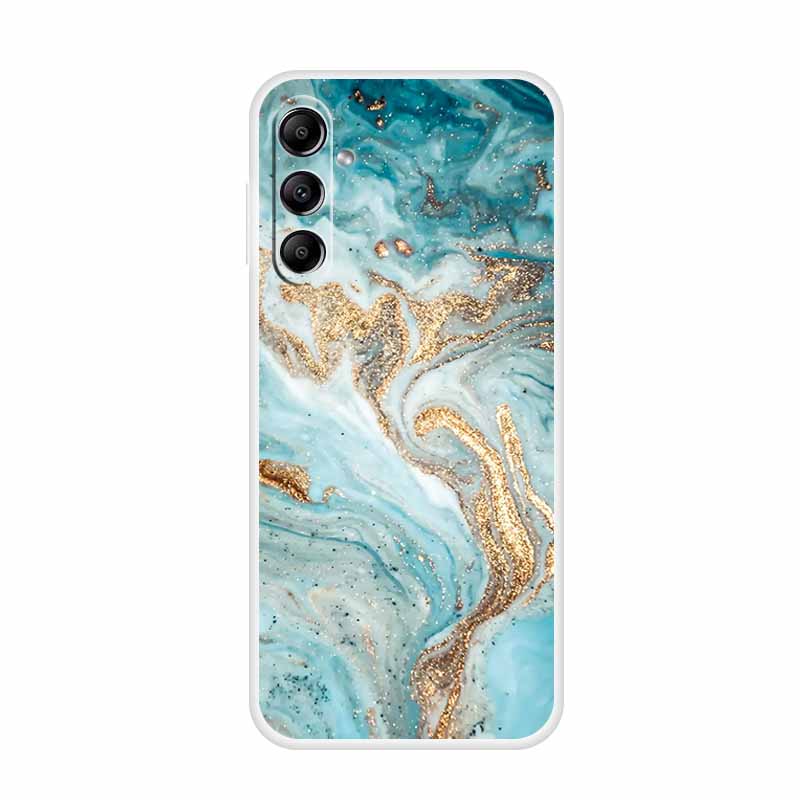 For Samsung Galaxy A14 A34 A54 5G Marble Soft Case Silicone TPU Phone Back Cover Coque for Samsung A 54 34 14 4G Cartoon Fundas