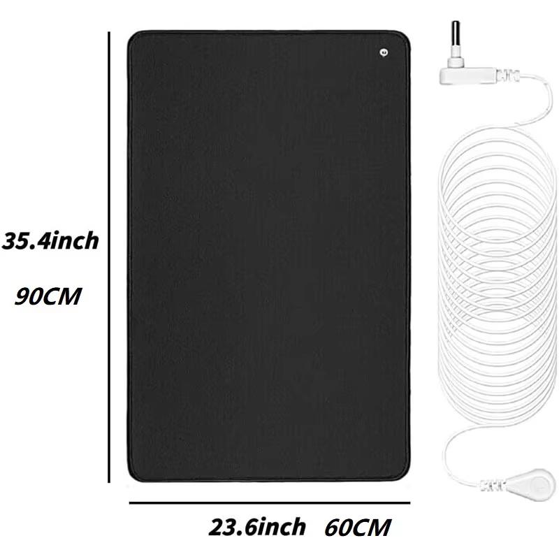 60X90cm Earthing and Grounding Yoga Sleep Mat Conductive Grounding Pad with Grounding Cord for Pain Relief and Foot Therapy