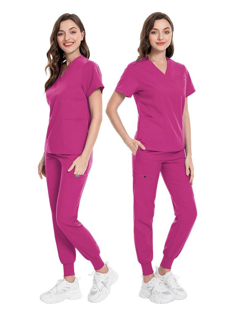 Unisex Kurzarm Schnelltrocknender Schlupfanzug für Intensivpflegekrankenschwestern - Neue Farbe, Elastisch, Sommerbekleidung.