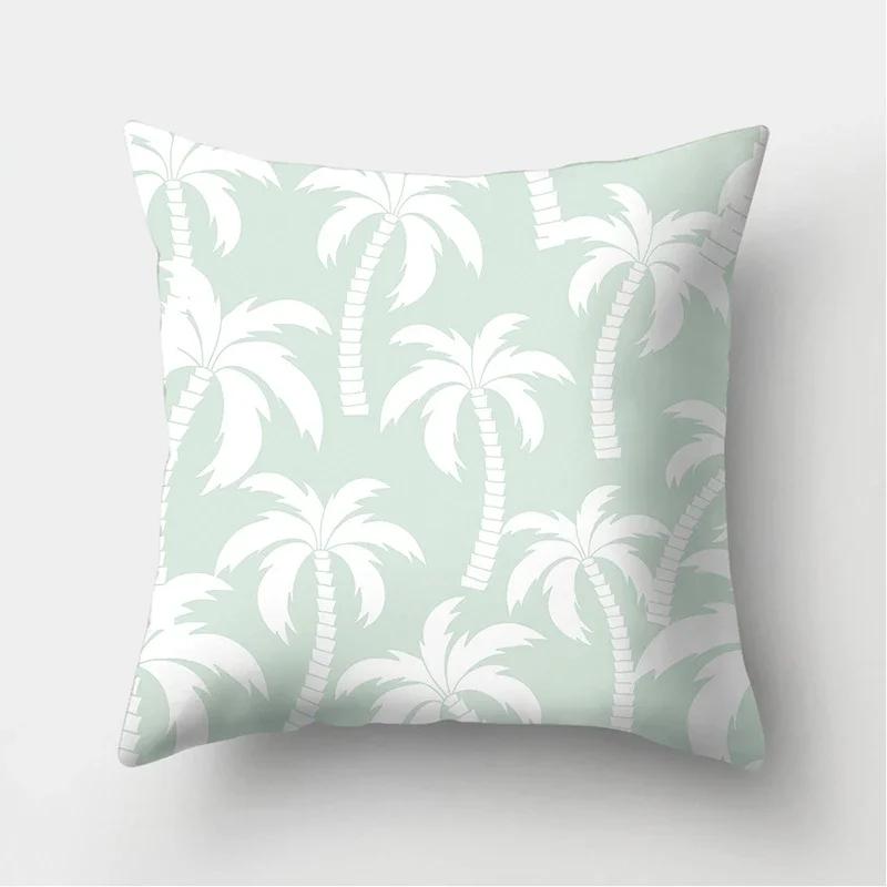 Pink Flamingo Flower Print Decorative Cushions Pillowcase Polyester Cushion Cover Throw Sofa Decoration Pillowcover