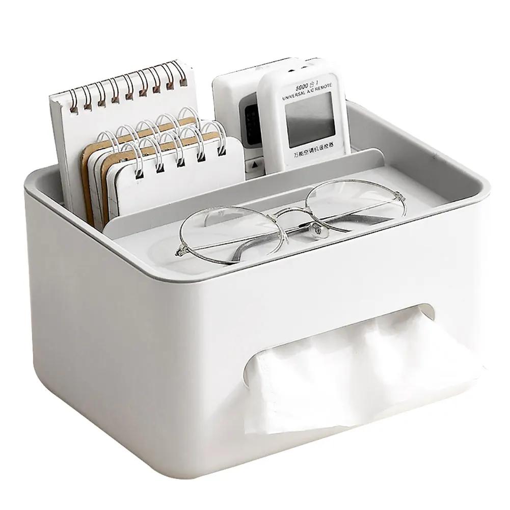 

Коробка для салфеток Пульт дистанционного управления Салфетки Разное Держатель Дом Спальня Гостиная Офис Настольный органайзер Аксессуары белый
