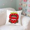 Cute DDomo Kun Case Plush Fabric Soft Pillowcase Double Sided Print Cushion Cover Household Gifts