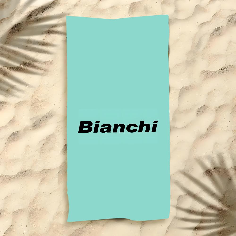 B-Bianchi Bike Microfiber Towel Polyester Beach Towel Quick Dry Sand Free Bath Towel For Summer Pool Travel Vacation