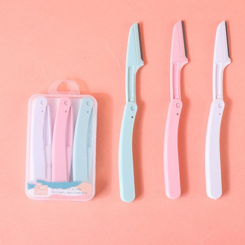 Portable Safety Folding Eyebrow Trimmer Set - Anti-scratch Beginner Kit