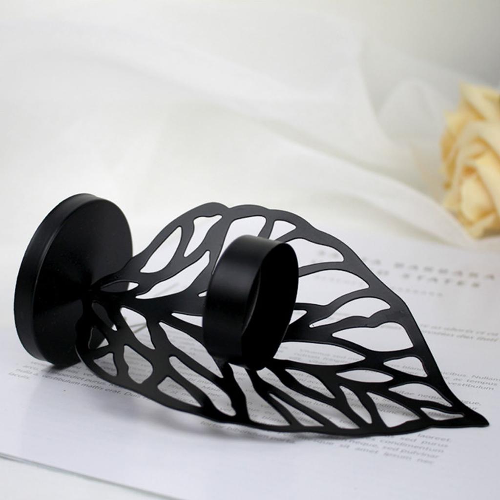 Porte-bougie Rétro Feuille Bougeoir Ornement Décoration de Bureau pour Dîner Romantique Décorations de Table de Salle à Manger Événement de Mariage