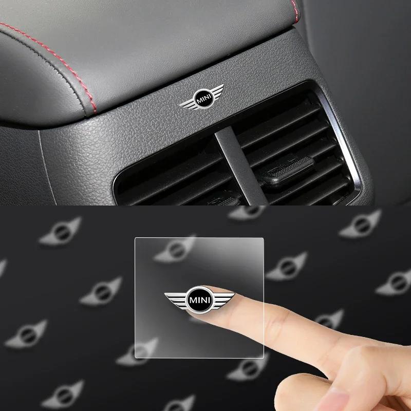 1/2/5/10pcs Car Badge Interior Decals Accessories For Mini Cooper JCW Works Hatch F54 F55 F56 F57 F60 R50 R52 R53 R55 R56 R57