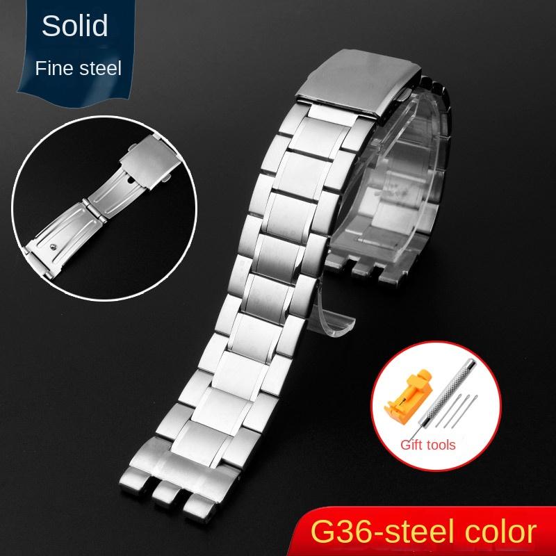 Para pulseira de metal de núcleo sólido Swatch corrente de relógio côncava convexa YCS Yas YGS relógio de aço masculino e feminino pulseira de cerâmica