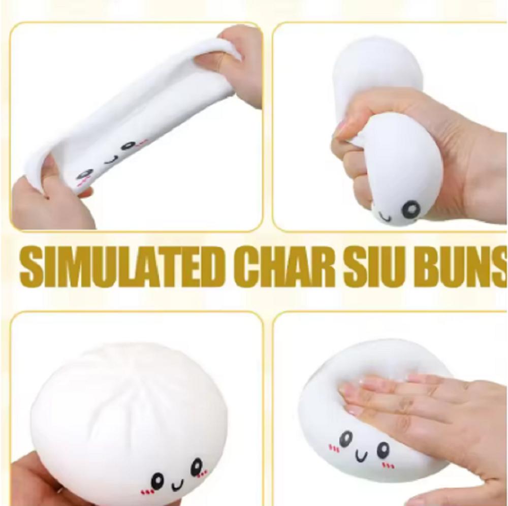 Glitter Dumpling Toy Cute Dumplings Squishiest With Steamer Box Stress & Anxiety Toys