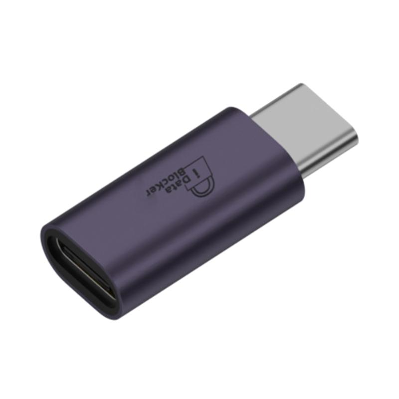 Portable USB Type C Data Blocking Charging Prevents Hacking Aluminum Housing Universal Compatibility for Phones Devices