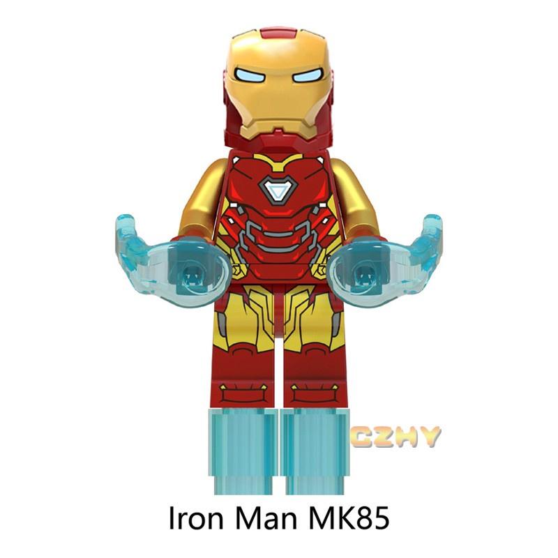 Captain Marvel Minifigures Super Heroes Outrider Iron Man MK50 MK1 MK5 MK85 MK41 Building Blocks Model Bricks Sets Toys for Children WM6055