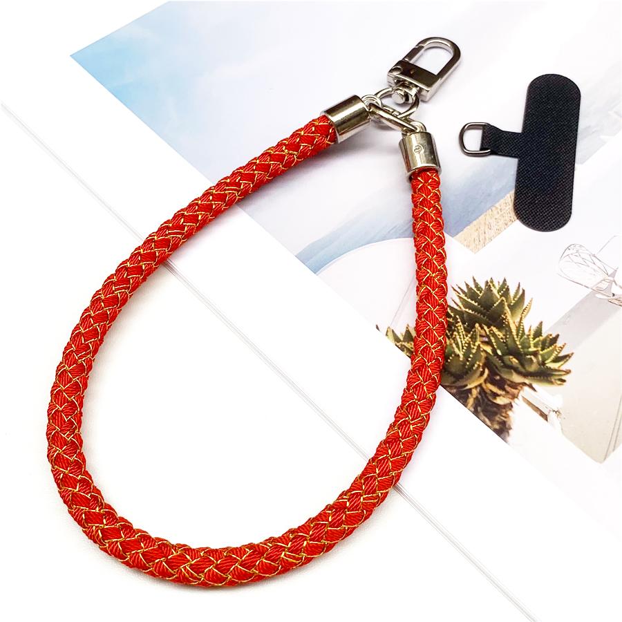 

Chinese Gold Wire Dragon Scale Style Mobile Phone Wrist Strap High-end Texture Securely Anti-loss Hanging Strap Polyester / Nylon