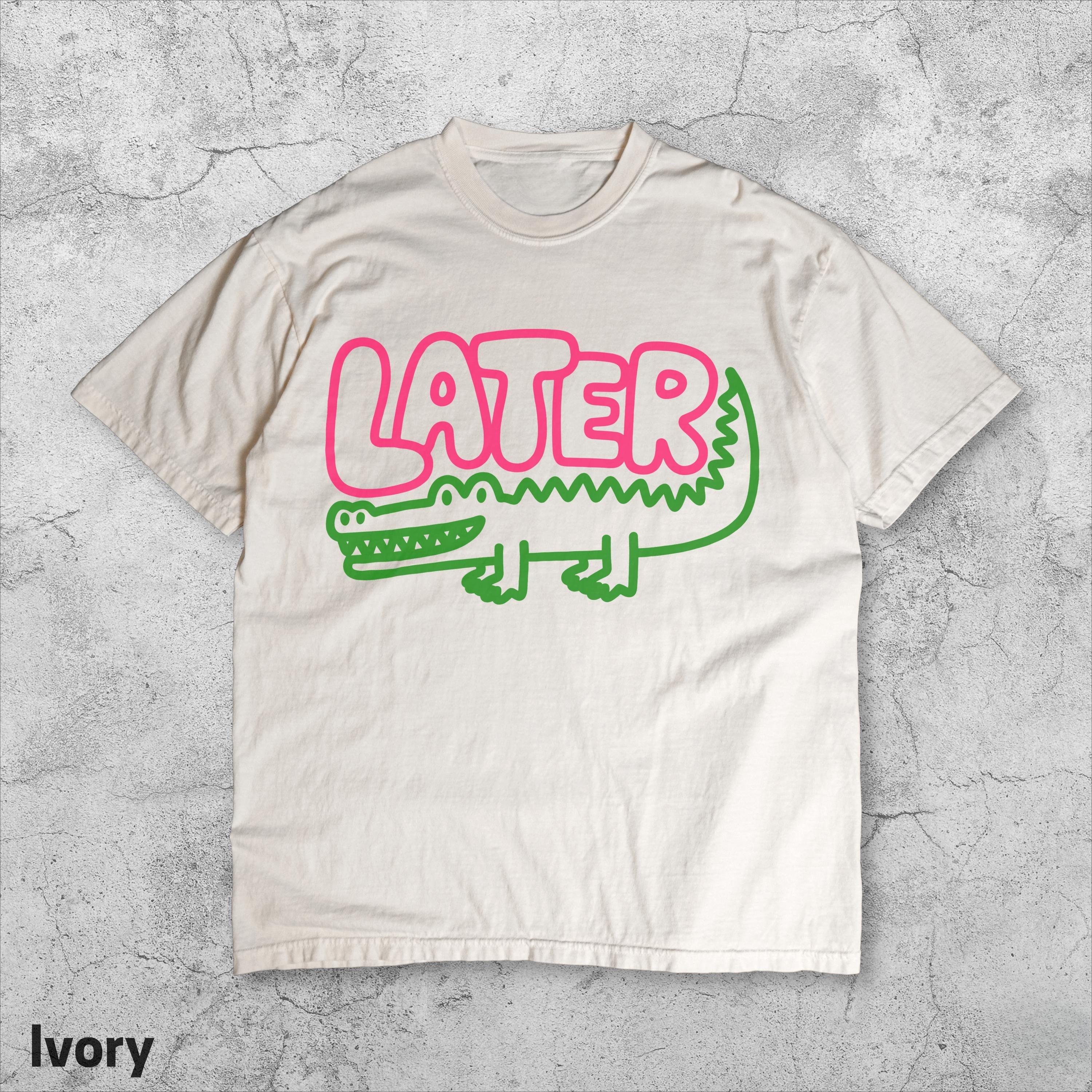 

Summer Men s Pure Cotton Vintage Funny Crocodile T-shirt Streetwear Oversized Loose and Breathable Suitable for Everyday Wear S разноцветный