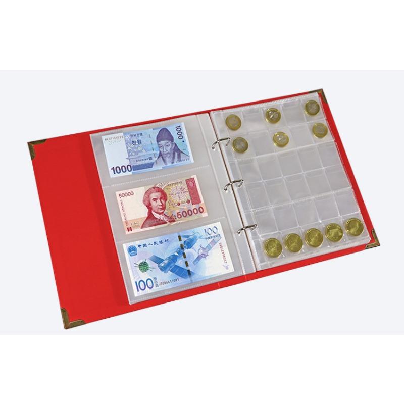 Large Capacity Banknote Collection Book, Coin Protection Folder, Coin Commemorative Coin Collection Book, Commemorative Note Collection Book