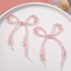 Fashionable Bowknot Phone Lanyard Keychain Handmade Crystal Beads Keyring Butterfly Bow Phone Charm Antilost Strap