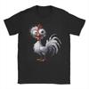 Chicken Funny Farm Animal Cotton TShirt For Mens Summer Y2K Casual T Shirts Comfortable Fashion Tees Oversized Wholesale Tops