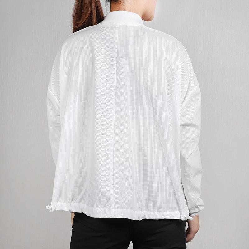 Nike Solid Color Logo Casual Outdoor Windbreaker Women Jacket White CI9338-100