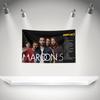 M-Maroons 5 Flag Rock Music Band Banner HD Printing Tapestry Exhibition, Music Band Fans, Garage Decor