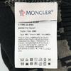 Ausgezeichnete MONCLER Strickmütze BERRETTO Logo-Patch schwarze Baumwolle Damen Gebraucht