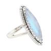 Moonstone Gemstone Ring 925 Sterling Silver Handmade Jewelry Solid Ring For Women Gift For Special Occasions - 8.1 Gm Approx.