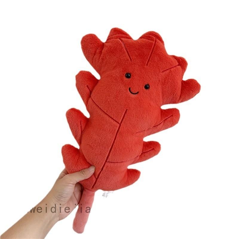 Shaped Leaf Trendy Floral Plush Pillow With Embroidery Detail For Home Decor Office